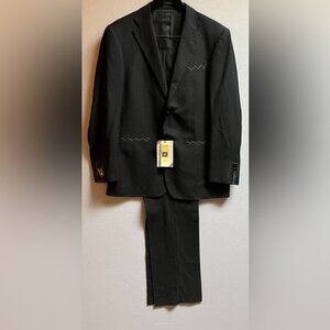 NWT Emporio Abbigliamento 100% Wool Pinstripe Suit Blazer Pants Set Sz EU 50/ M